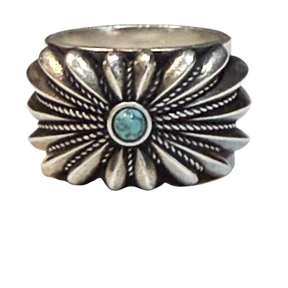 GUCCI Silver 925 Interlocking G Flower Ring 752454 J8749, sz 16, 19, 21 - Picture 2 of 12